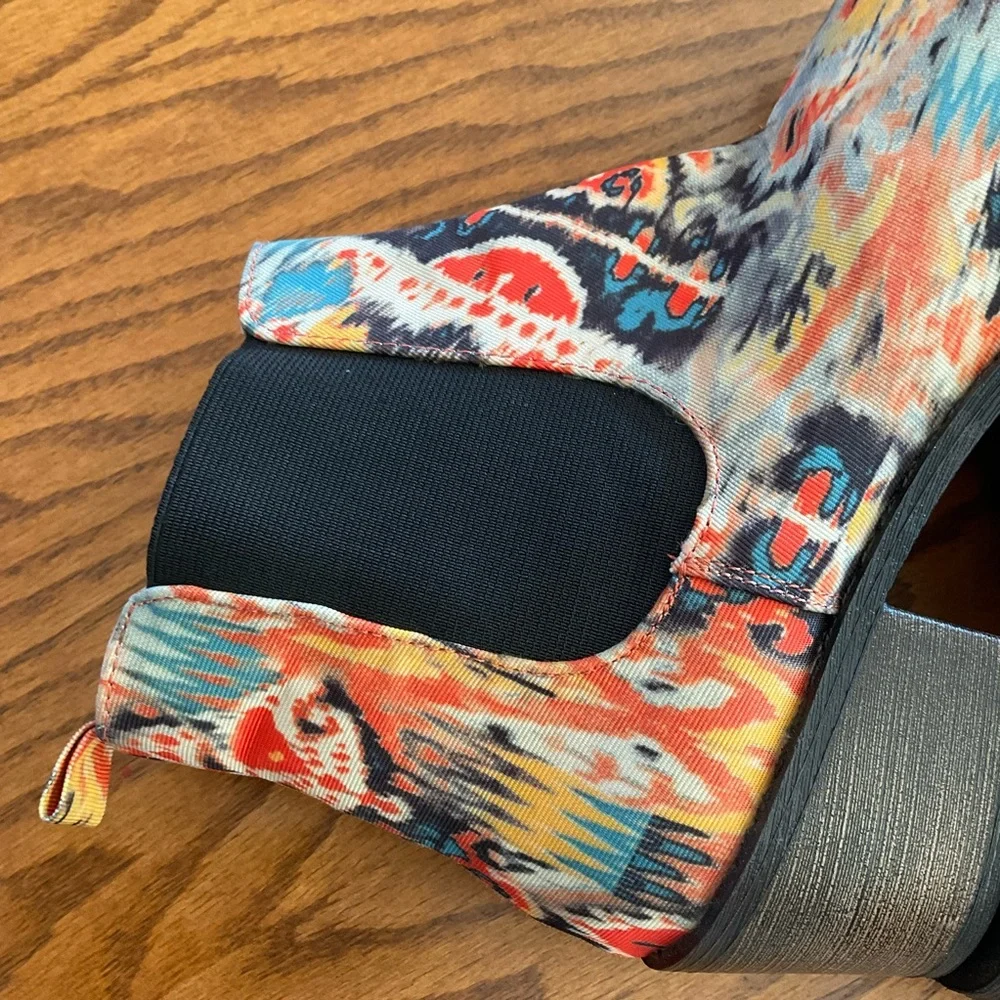 Coconuts Jezebel Colorful Ankle Booties, Women’s Sz 9M